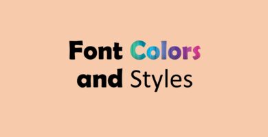 Change Font Colors and Styles 1 5c5f4d9a46e0fb0001442236