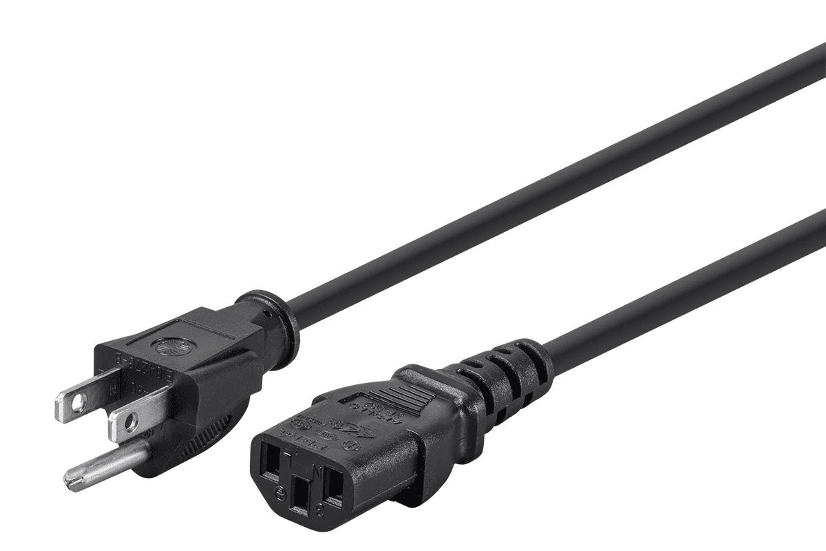 Monoprice 105294 15ft 14AWG napájecí kabel s 3vodičovou zásuvkou napájecího konektoru pro PC
