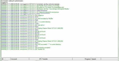 FTP Session in FileZilla Server 5ad3ba111f4e1300388704fc