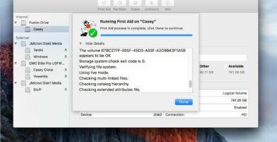 Disk První pomoc: Nástroj pro opravu disku systému Mac OS 18 FirstAidInfo 57227ceb5f9b58857de3c052