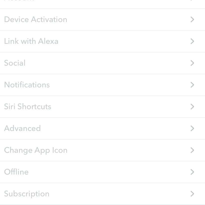 Aplikace Pandora pro iOS 13