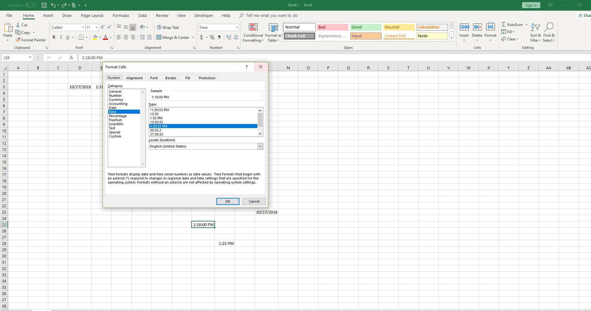 Vlastní formáty data a času v aplikaci Excel