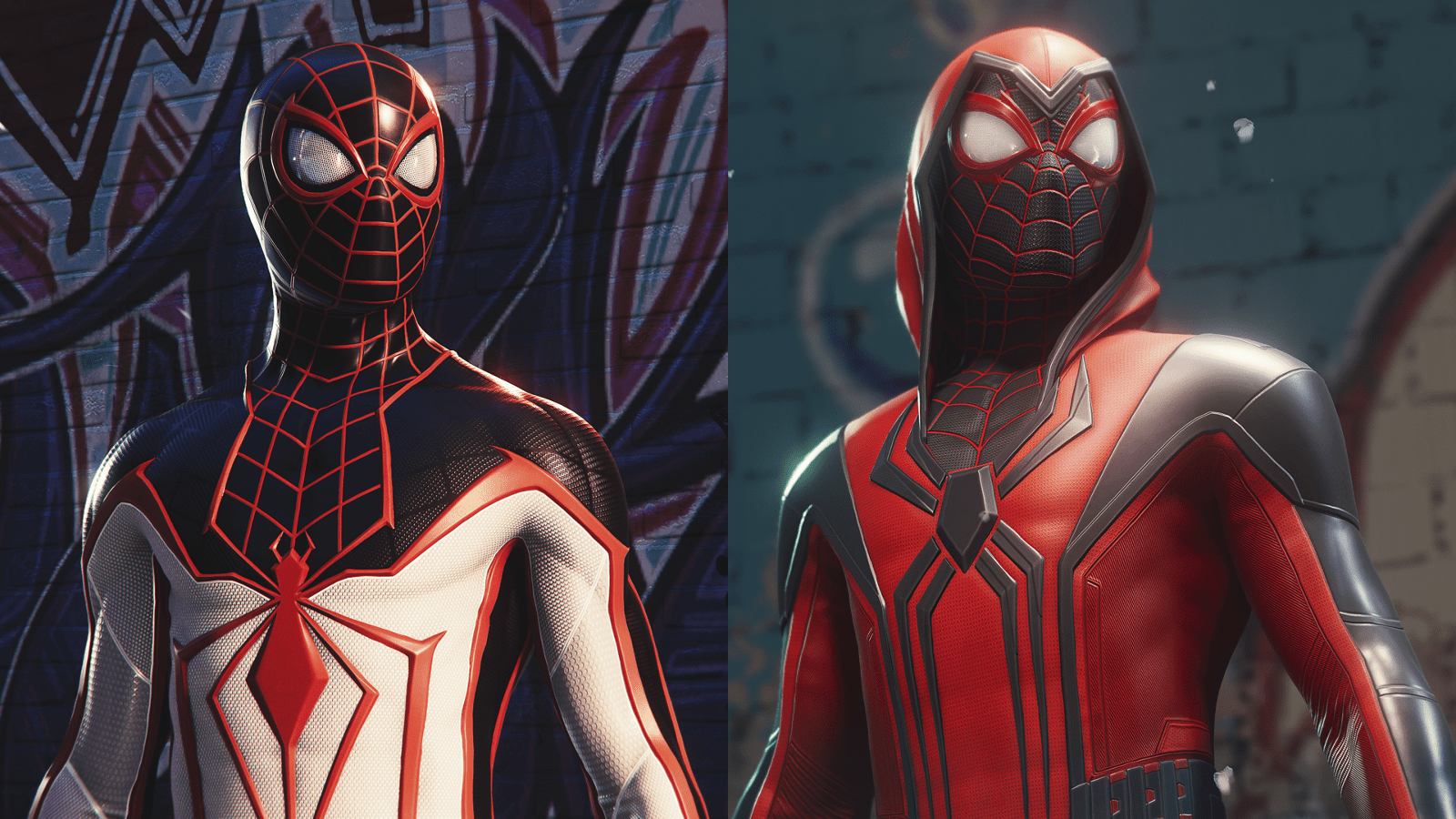 Dva pohledy na Milese Moralese jako Spidermana.