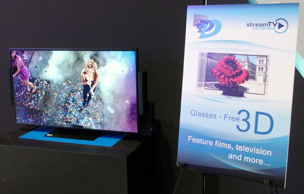 StreamTV Networks Ultra-D Brýle zdarma 3D TV ukázky na CES 2014