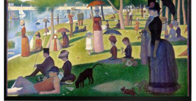 Proměňte své domácí kino v uměleckou galerii pomocí Artcastu 42 artcast seurat painting on tv 5912377b5f9b586470050d74