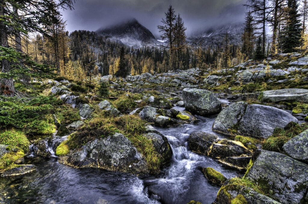 early autumn snow on the surrounding peaks monica meadows kootenay region bc canada 881153770 5b391a49c9e77c001ab0228c