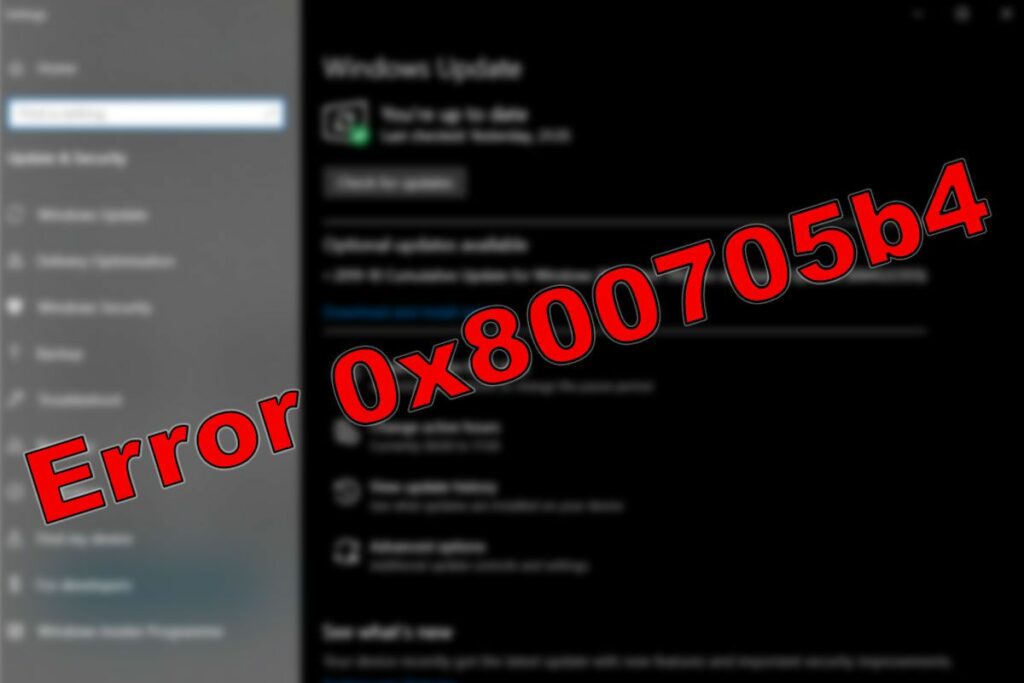 Jak opravit chybu 0x800705b4 Windows Update 2024