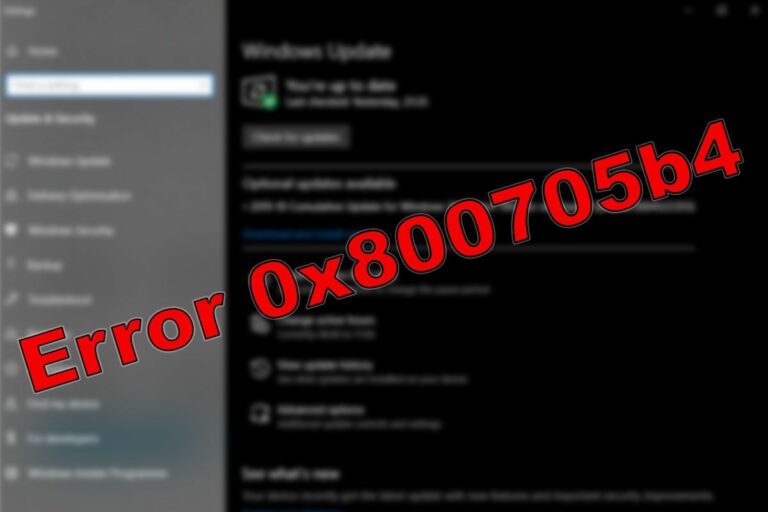 Jak opravit chybu 0x800705b4 windows update 2025