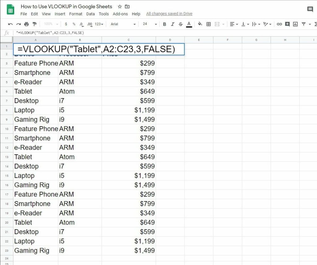 how to use vlookup in google sheets 4800569 1 0d79ddaa6efe45c3a43b09dde8f0366f