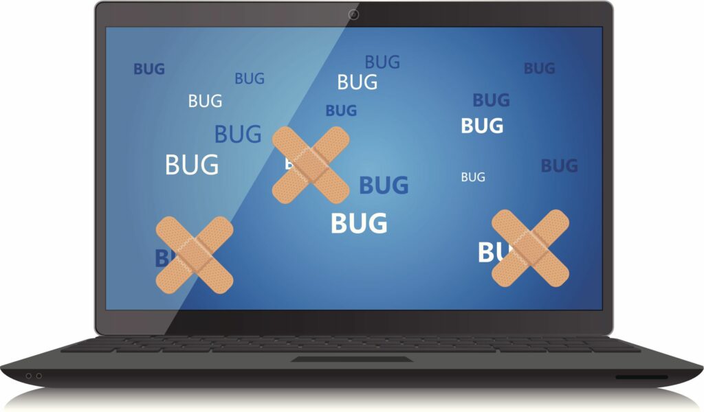 laptop bug fix lvcandy istock vectors getty images 56a6fa1b5f9b58b7d0e5ce40