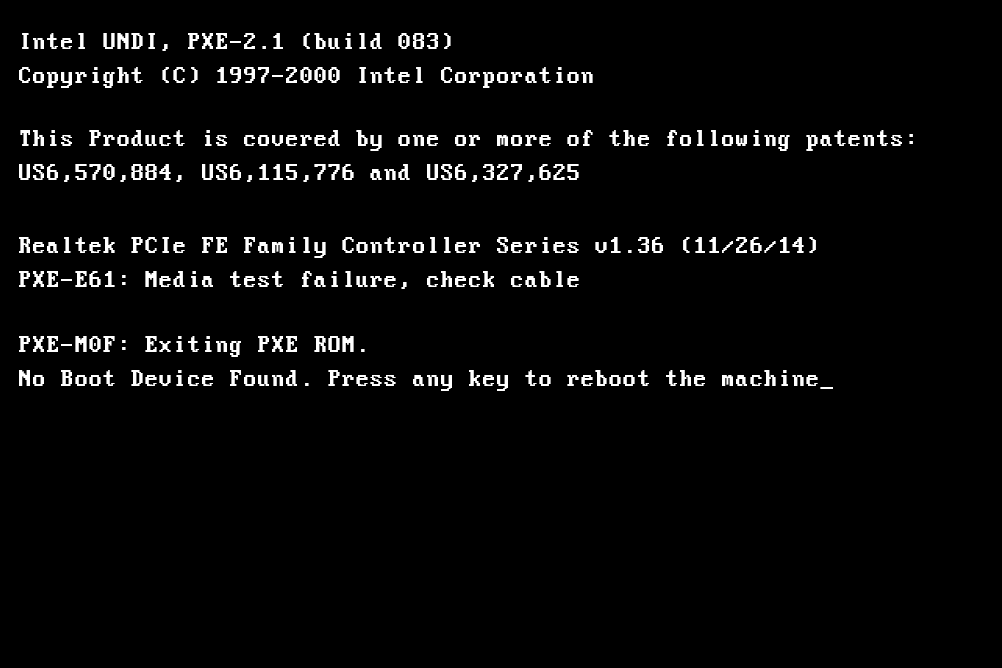 pxe e61 error 5a456d259e94270037e22ea3