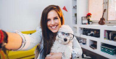 selfie with cute little dog with eyeglasses 595737544 562674d335a74d94828f7a5d7fe1f6b2