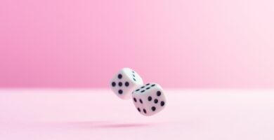 studio shot of two dice over pink background 724318579 5af48f64a474be003778933d