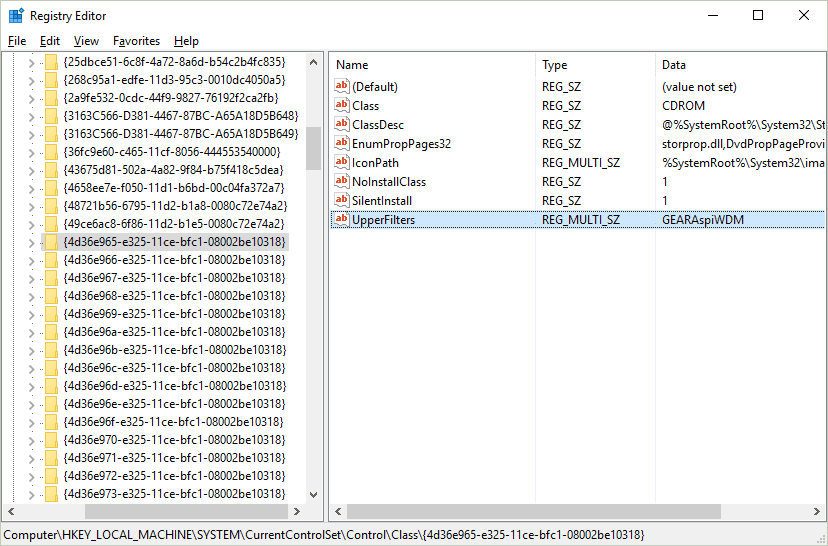 upperfilters lowerfilters registry windows 10 56a6fb0b5f9b58b7d0e5d29b