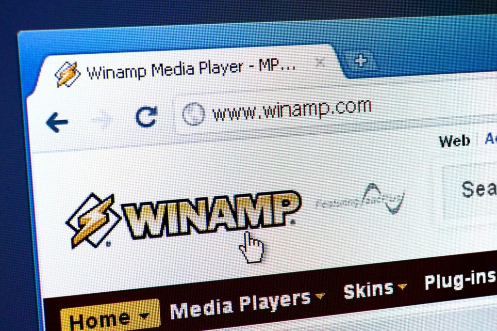 winamp webpage on the browser 458409615 5ba1abc04cedfd0025d811c5 e492a5ef14f947f88c757aef63d458c6