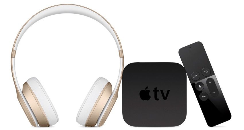 Apple TV a sluchátka