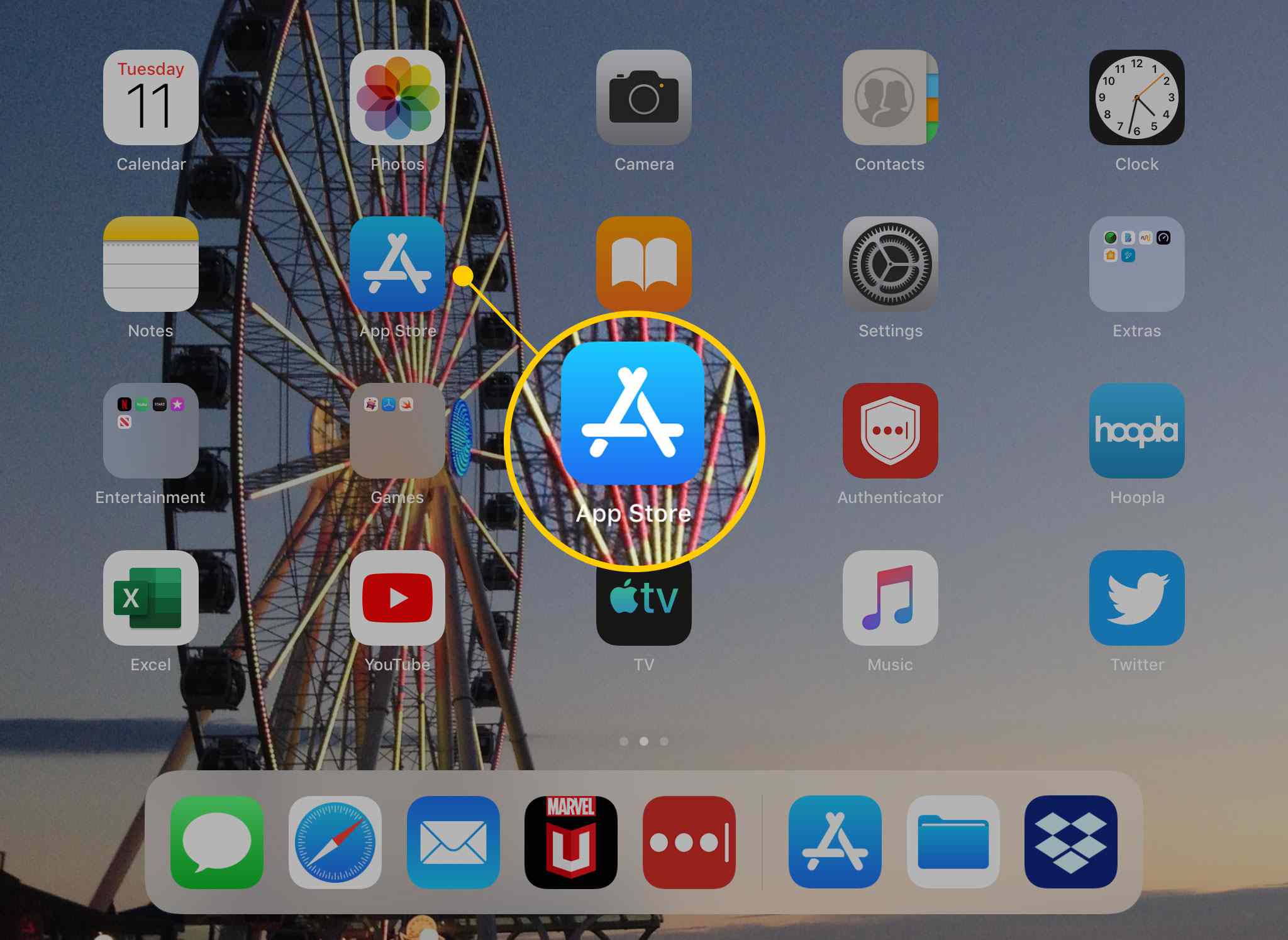 Aplikace App Store na iPadu