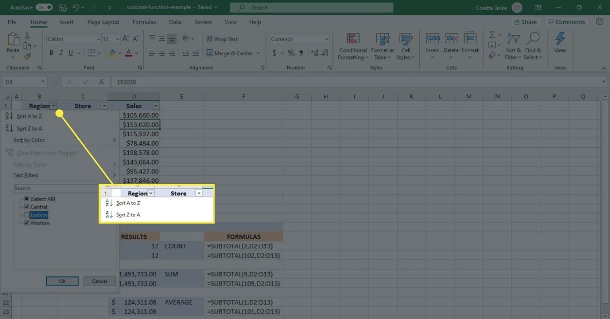 Jak filtrovat data v listu aplikace Excel