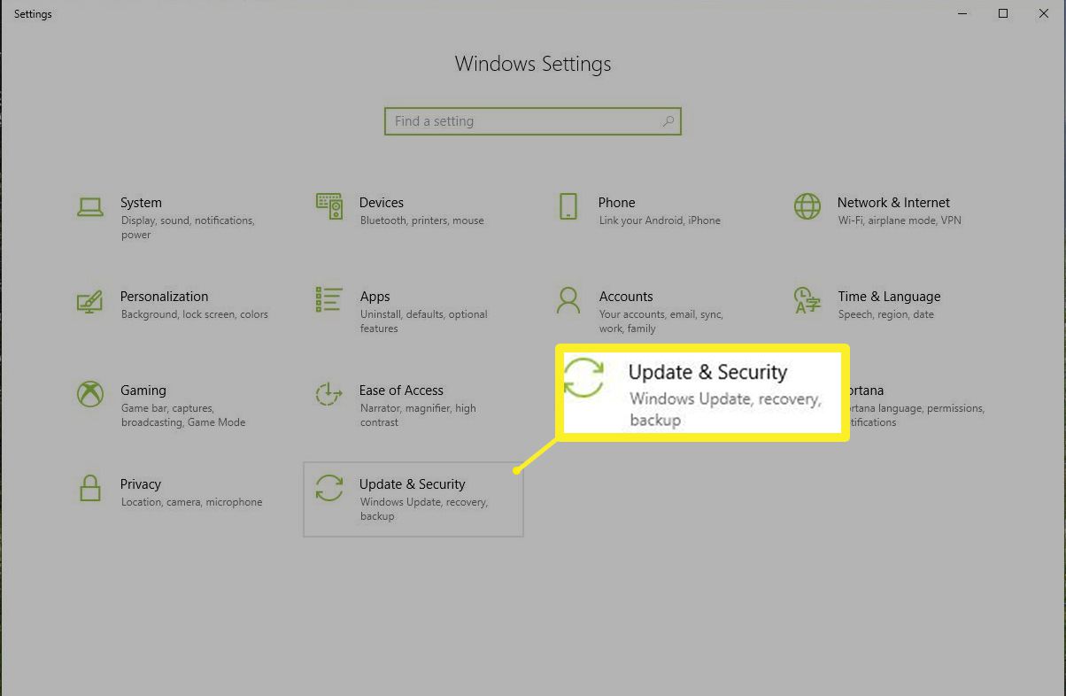 Aktualizace a zabezpečení Windows 10