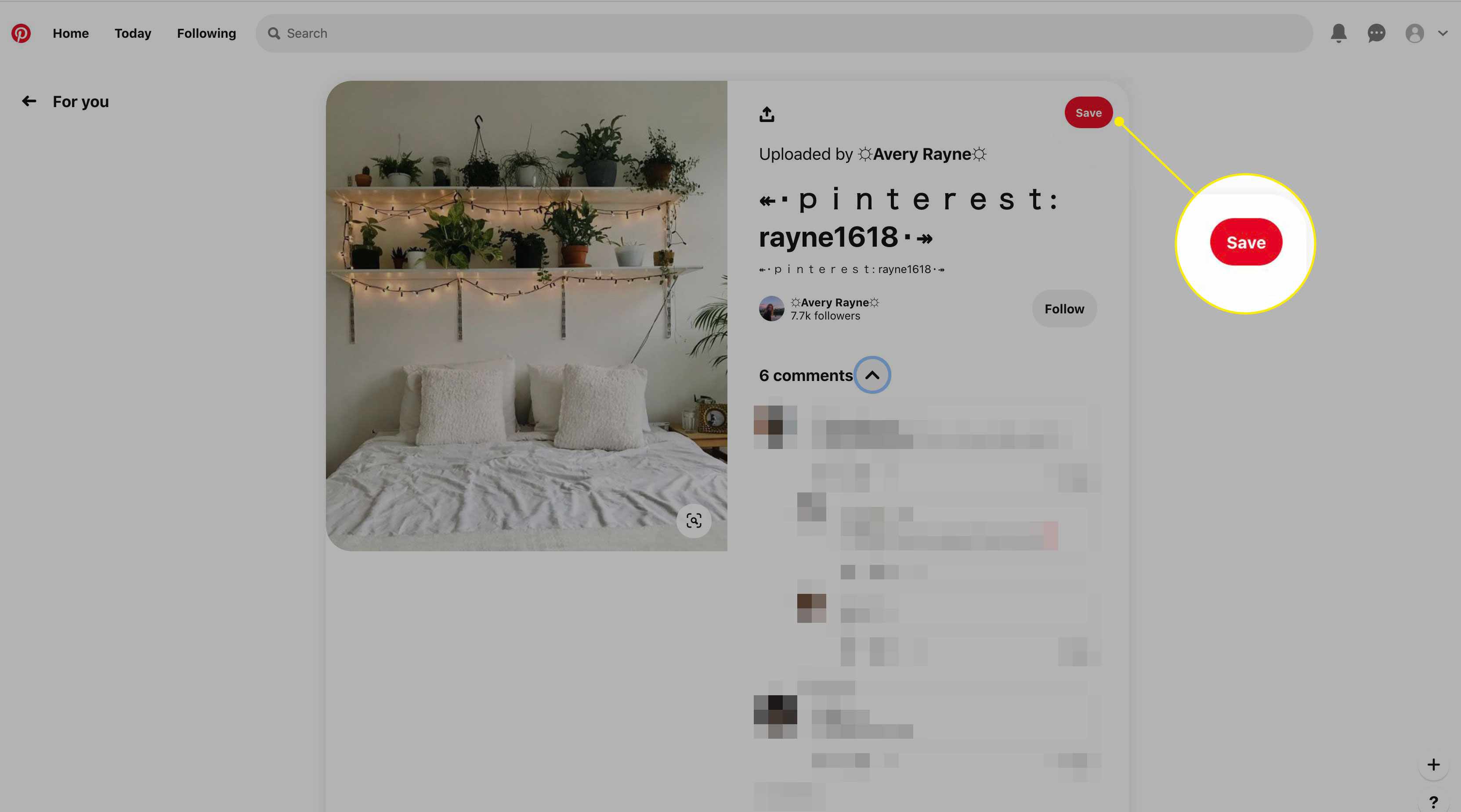 Tlačítko Uložit na Pinterestu