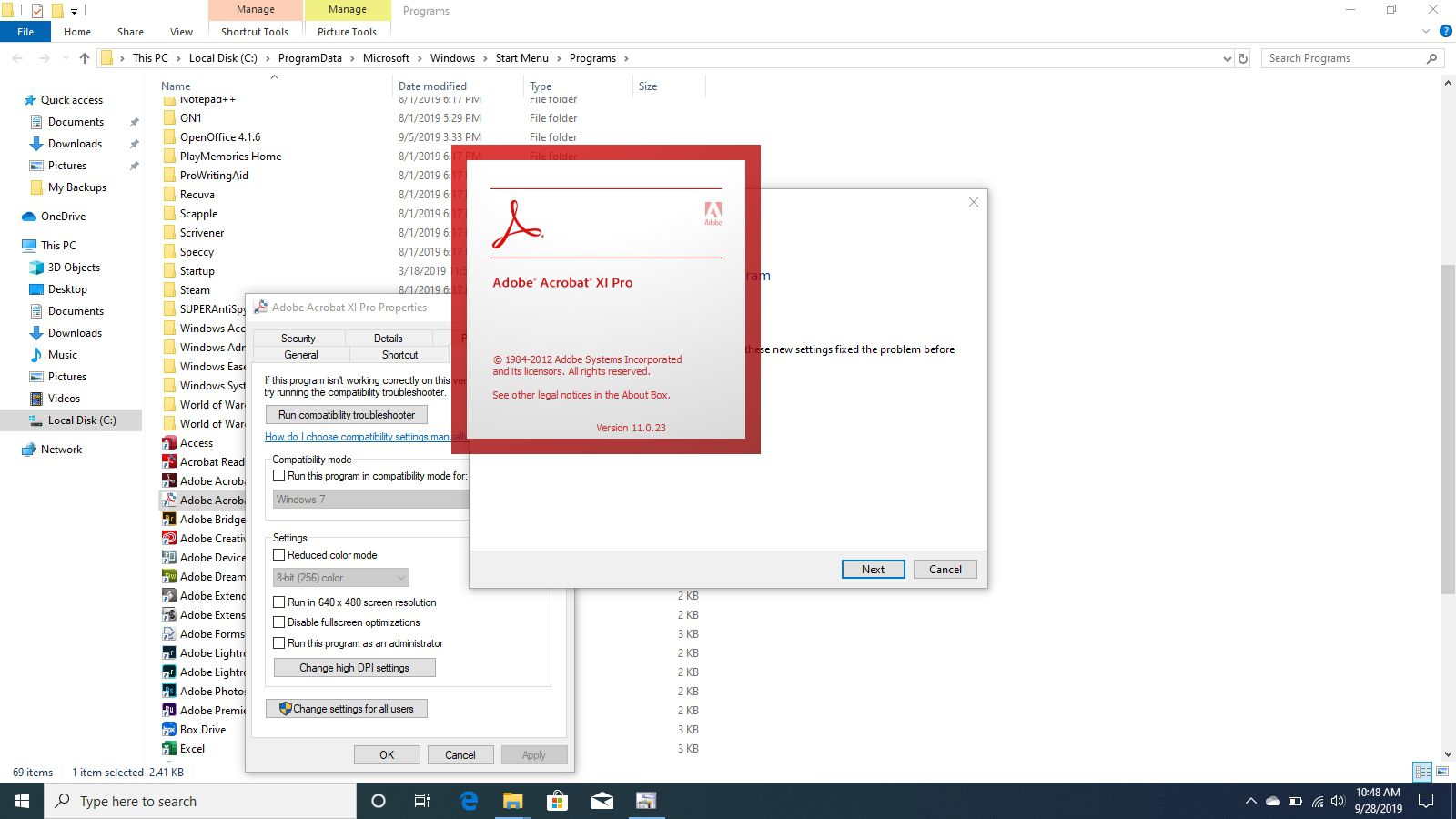 Adobe Pro se spouští po testu v systému Windows 10