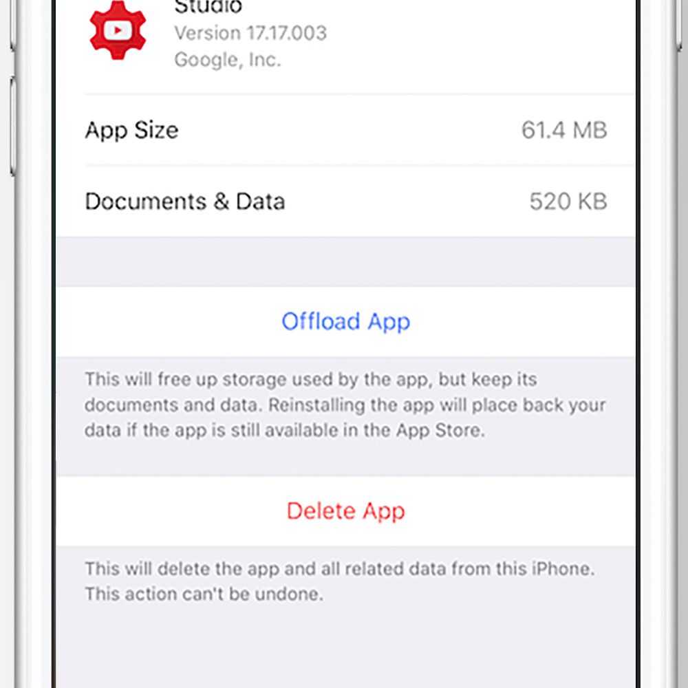 Offload aplikací pro iOS 11