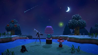 Snímek obrazovky Animal Crossing: New Horizons Shooting Stars