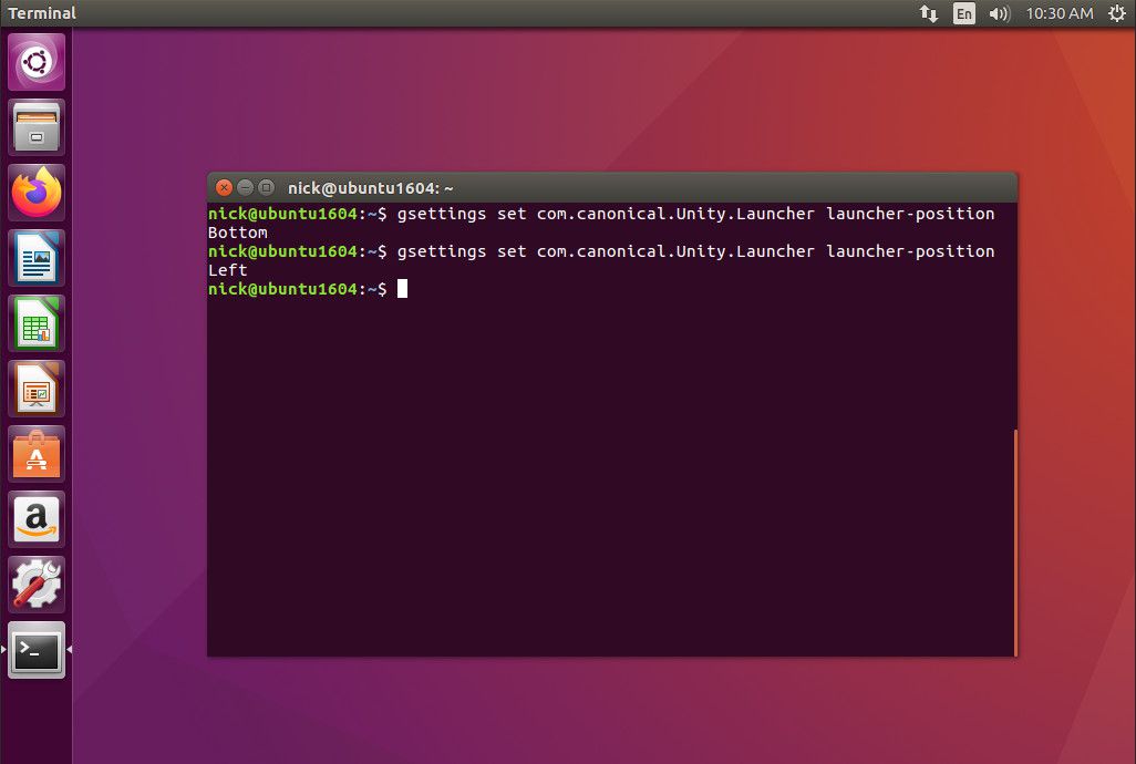 Zbývá spouštěč Ubuntu Unity