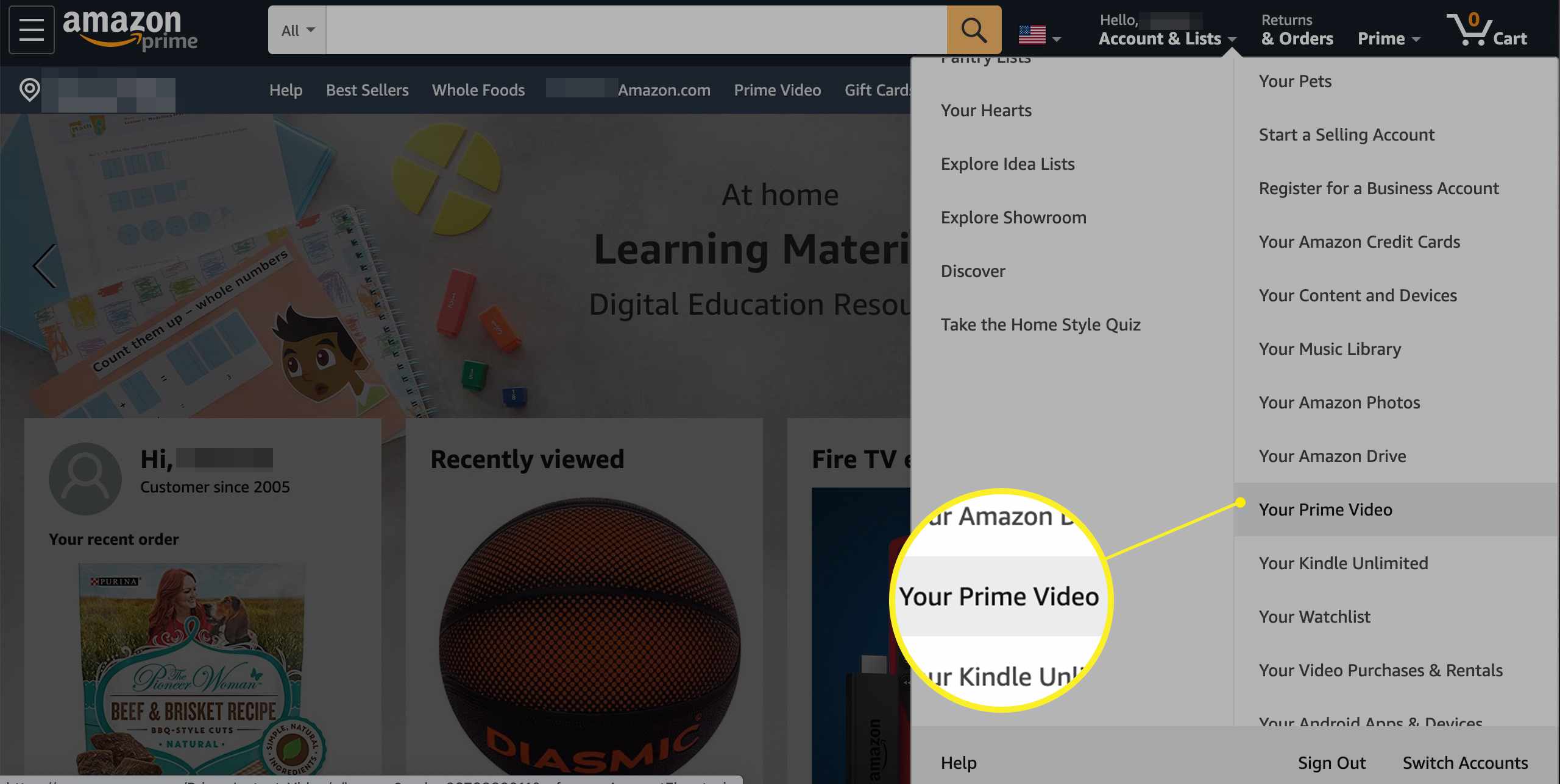 Váš odkaz Prime Video na Amazonu