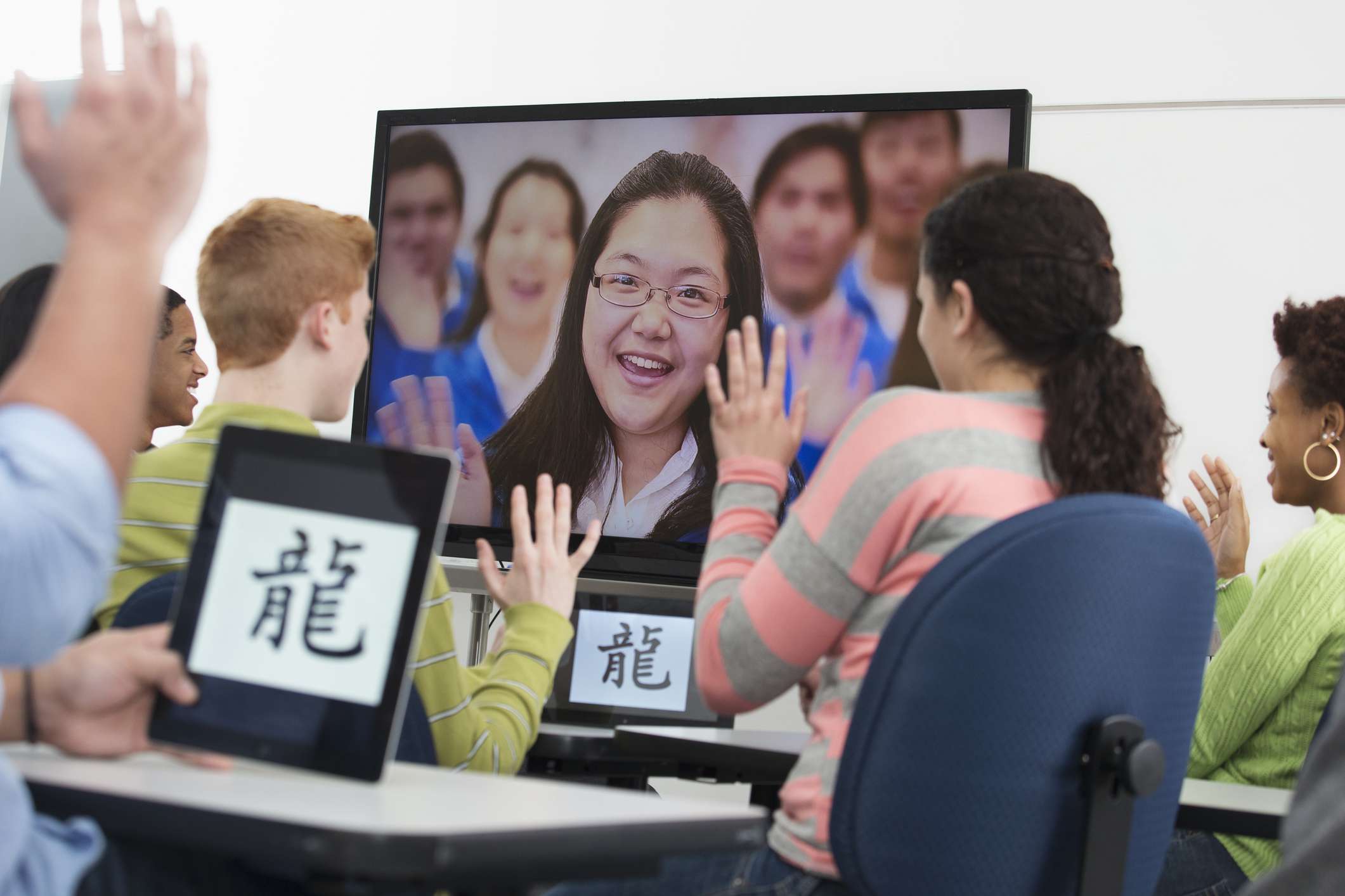 Videokonference ve třídě