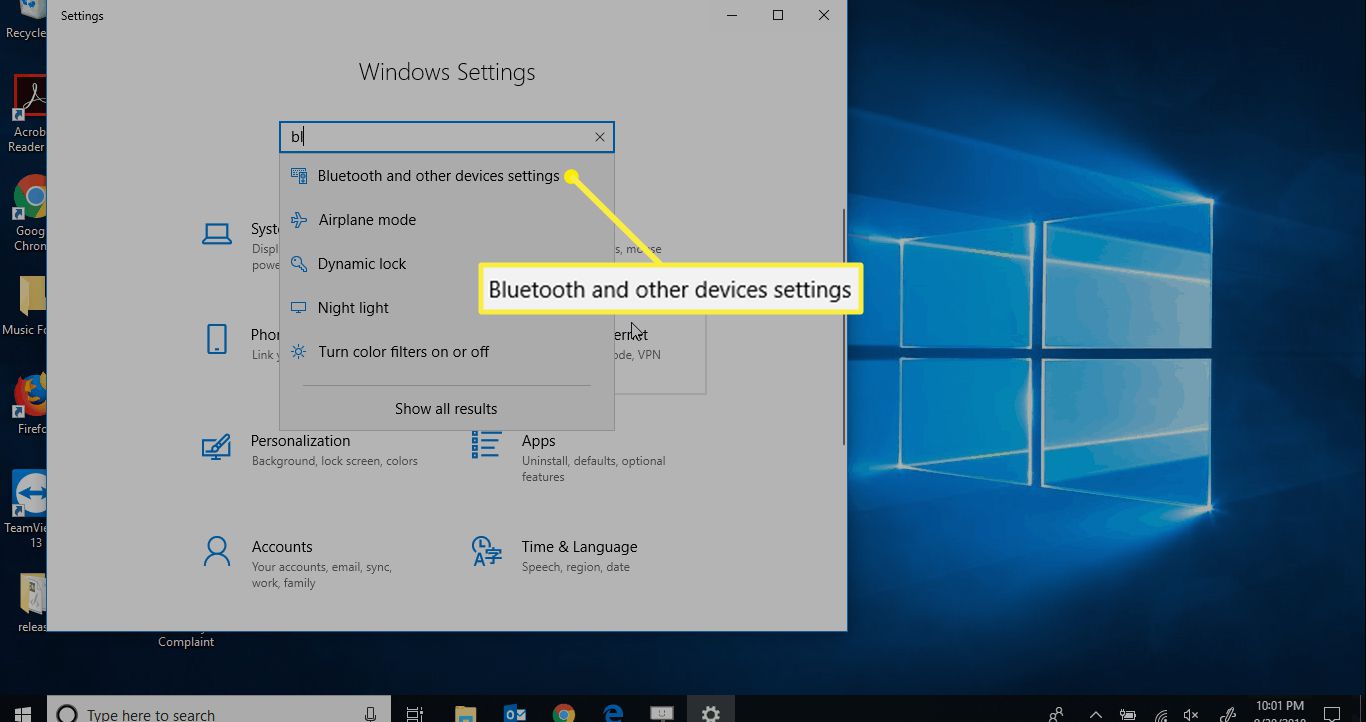 Nastavení Bluetooth a dalších zařízení ve Windows