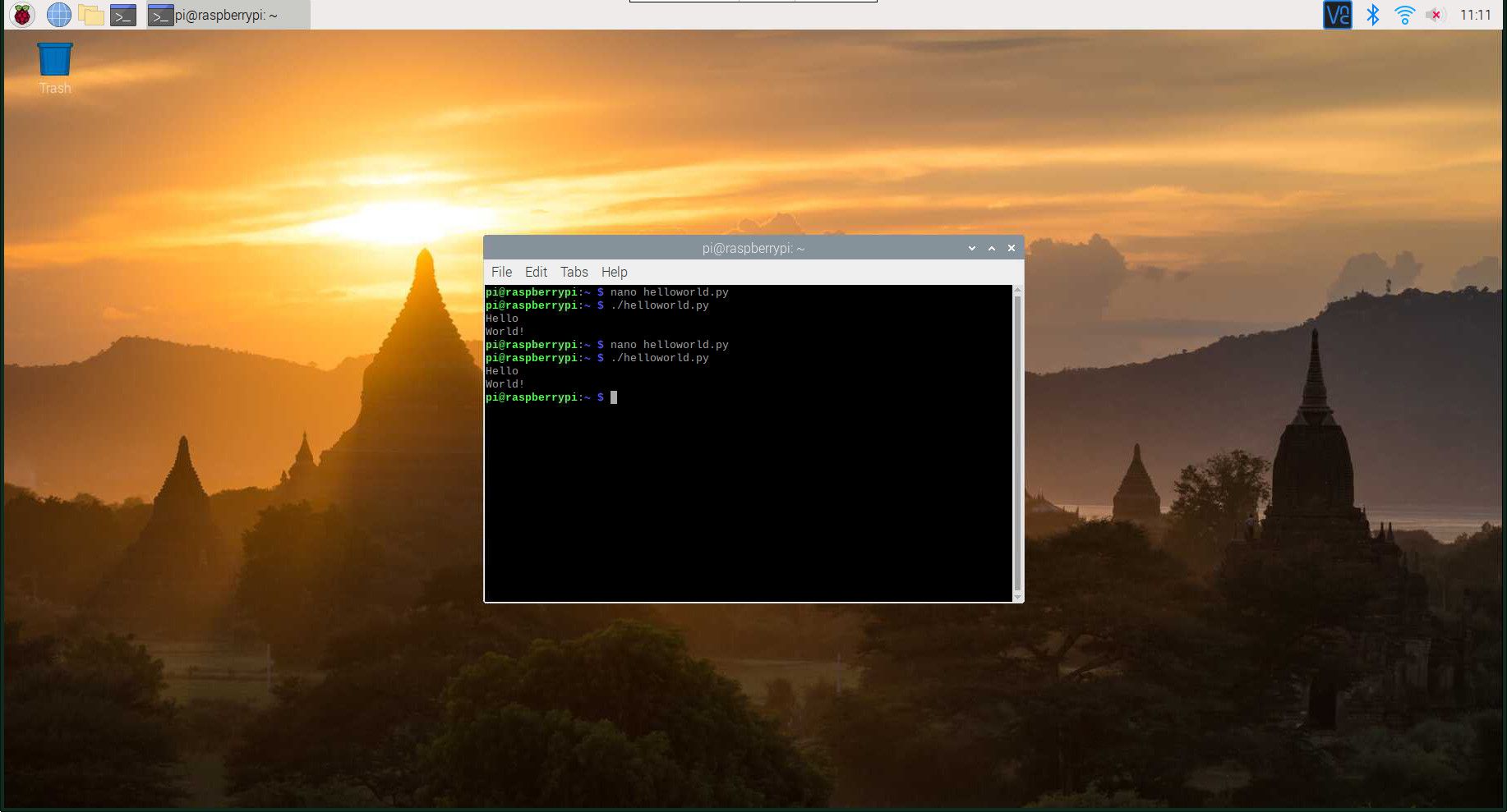 Spusťte skript Pythonu s novým řádkem na Raspberry Pi
