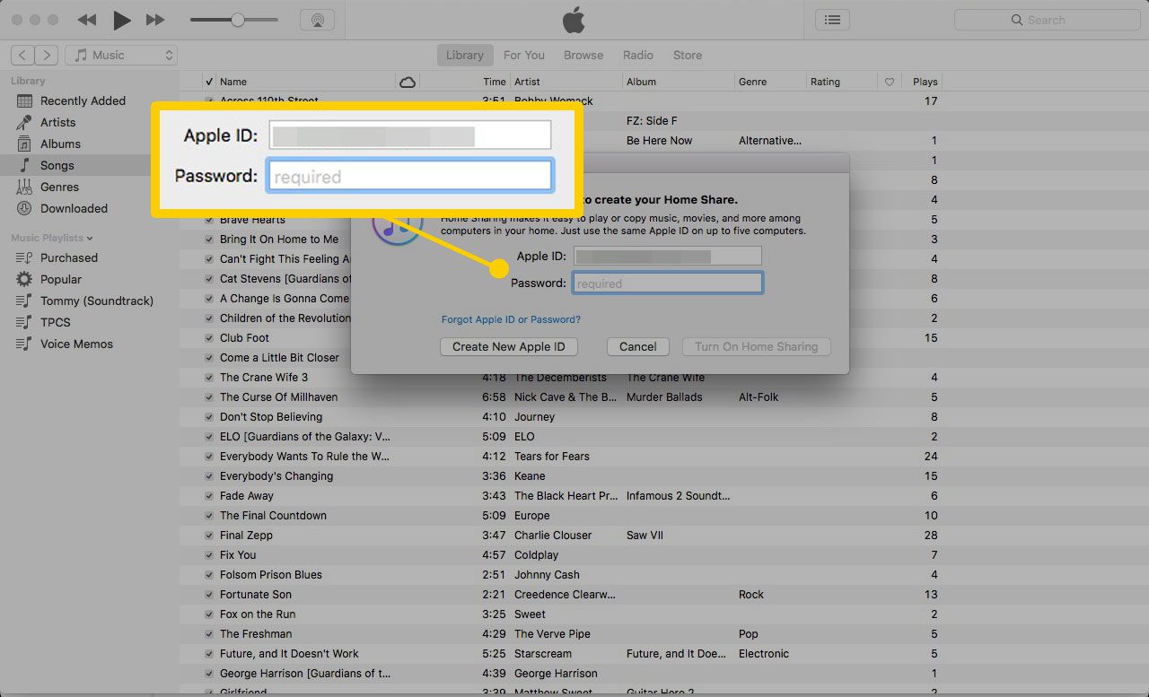 Domácí sdílení iPadu s iTunes