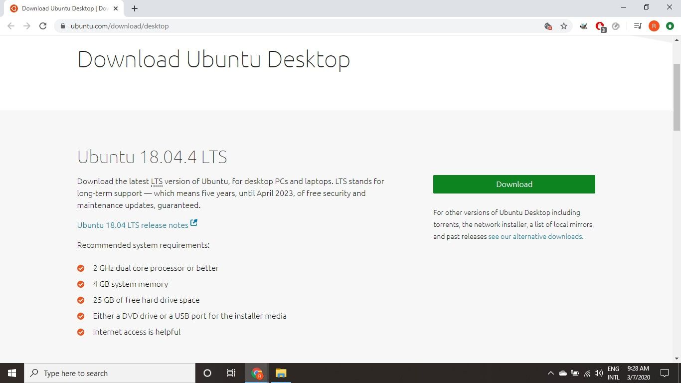 Stáhněte si Ubuntu pro Windows