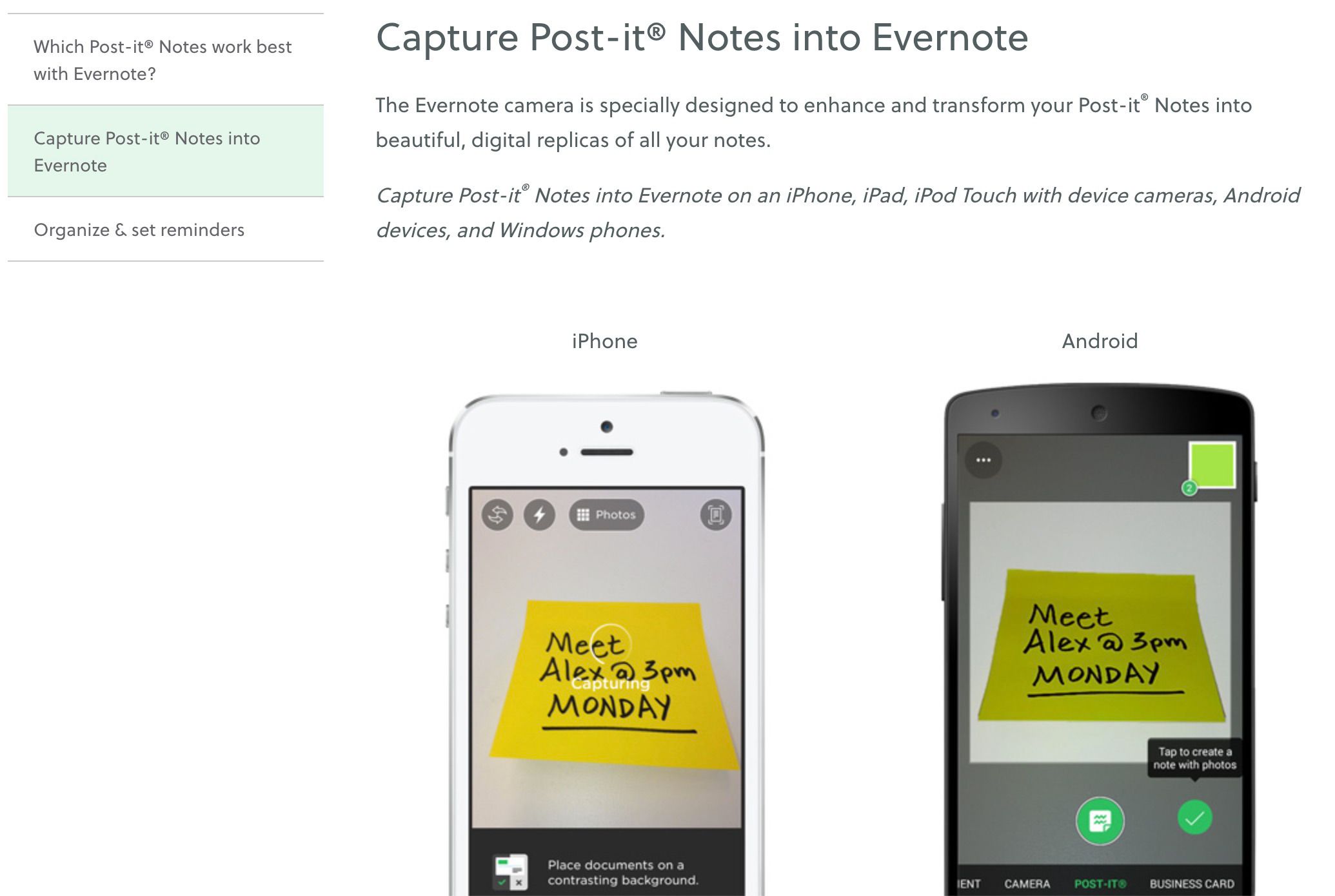 Post-It a Evernote