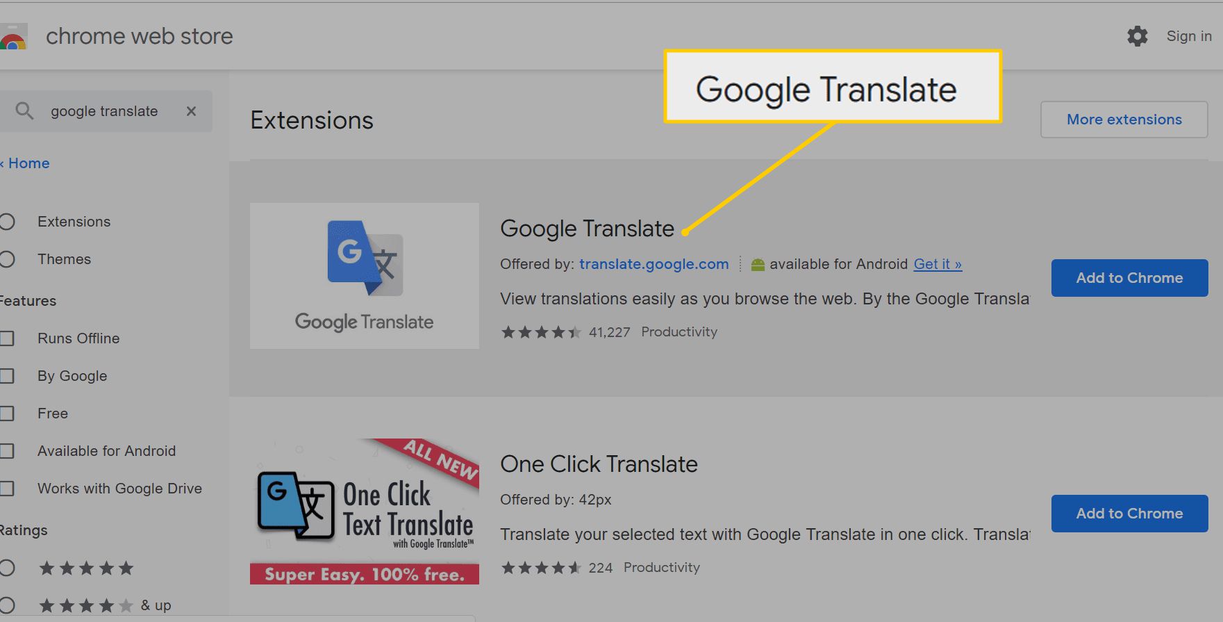 Rozšíření Google Translate