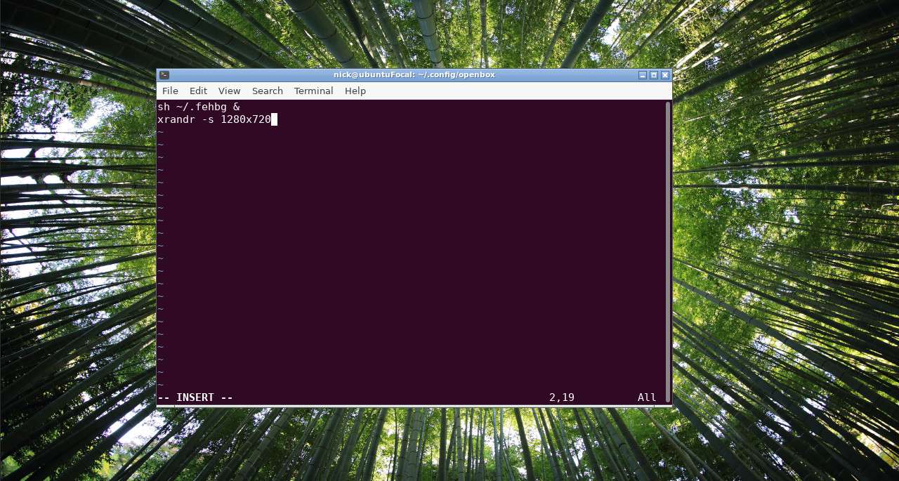 Automatické spuštění Ubuntu Openbox
