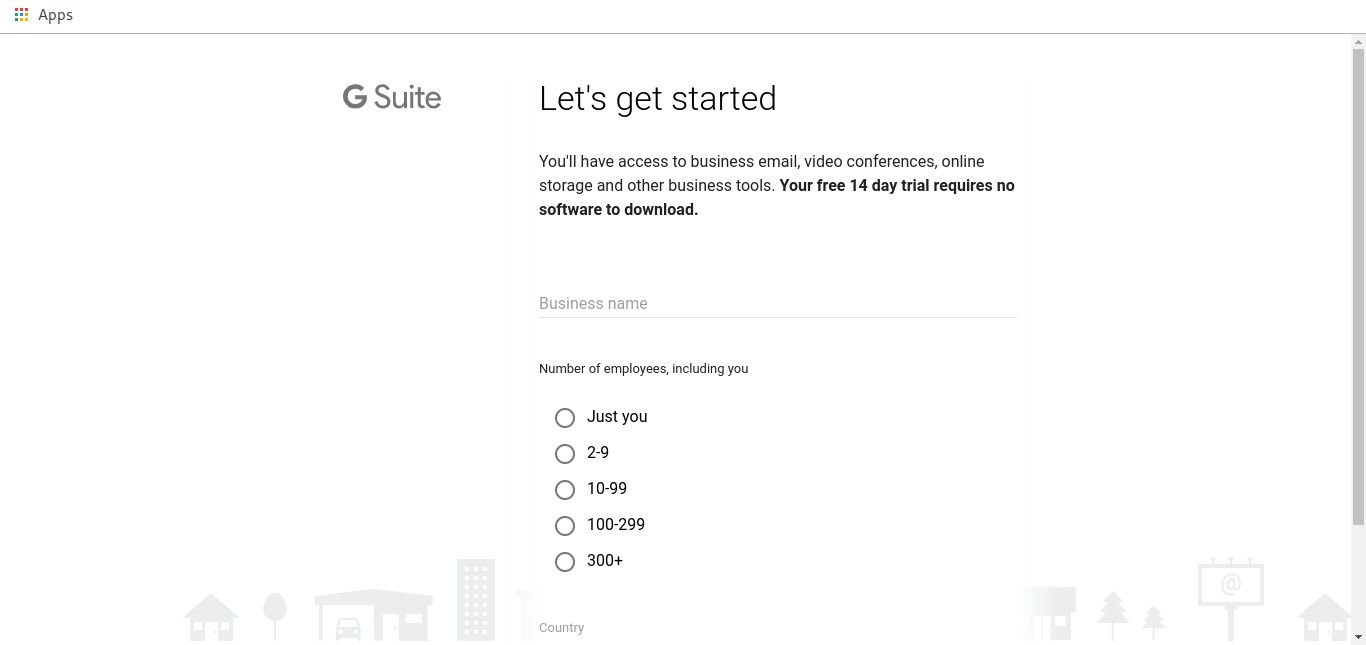 Webová stránka G Suite pro firmy