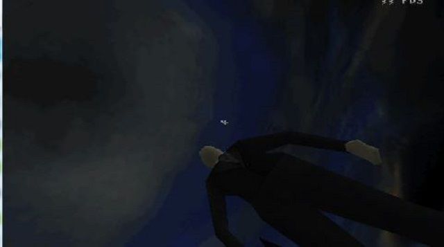 Screenshot tajemného Slendermana v Slender PSP