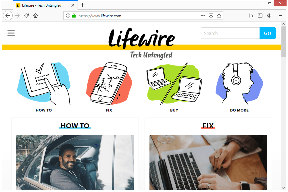Domovská stránka Lifewire