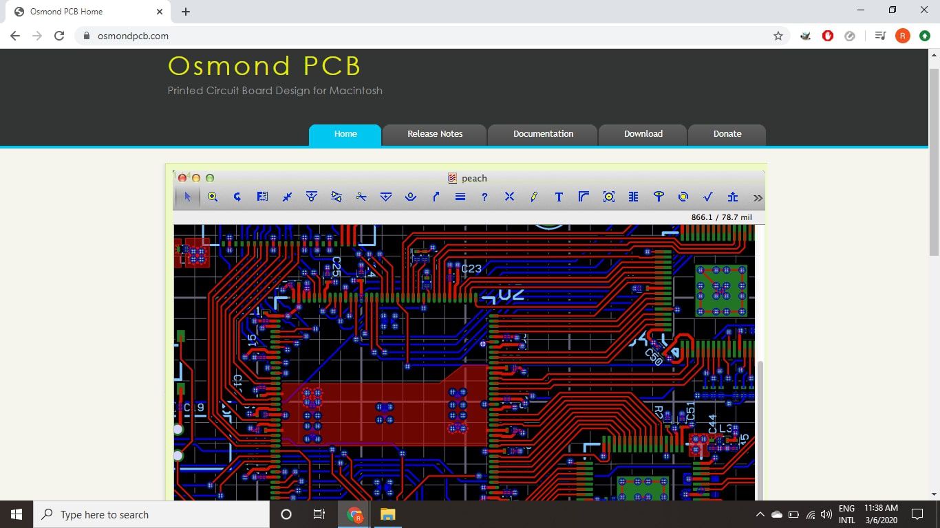 Stránka pro stažení desky Osmond PCB