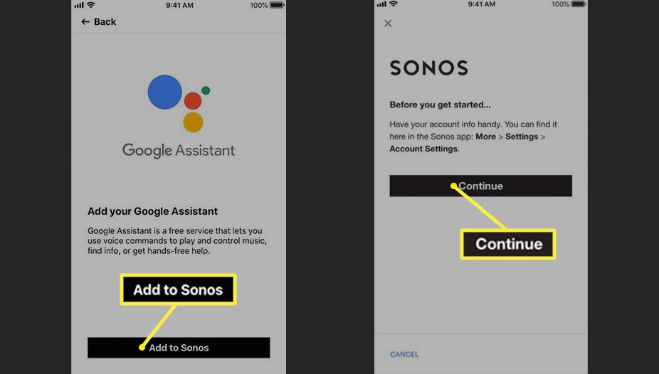 Sonos Přidejte svého asistenta Google (standardní zařízení Sonos)