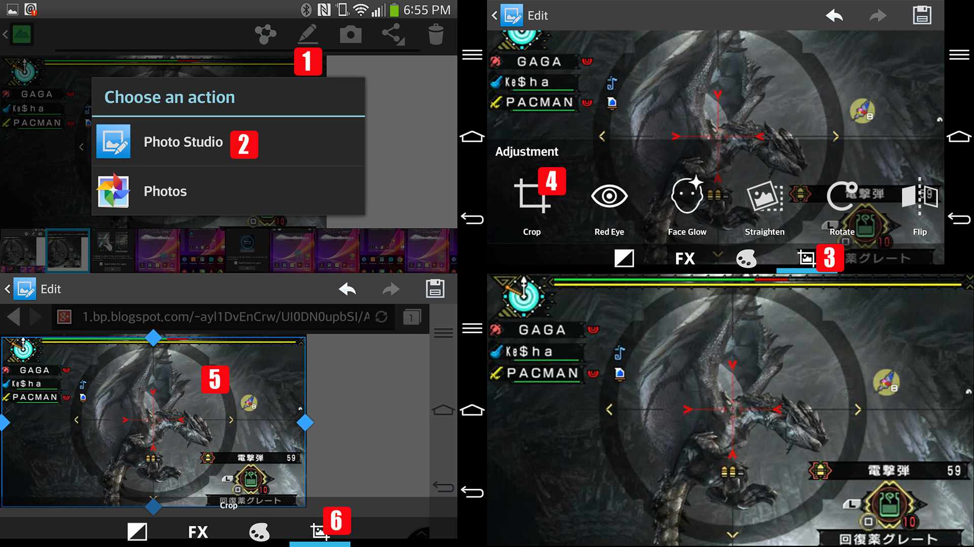 Screenshoty z videohry LG G Flex