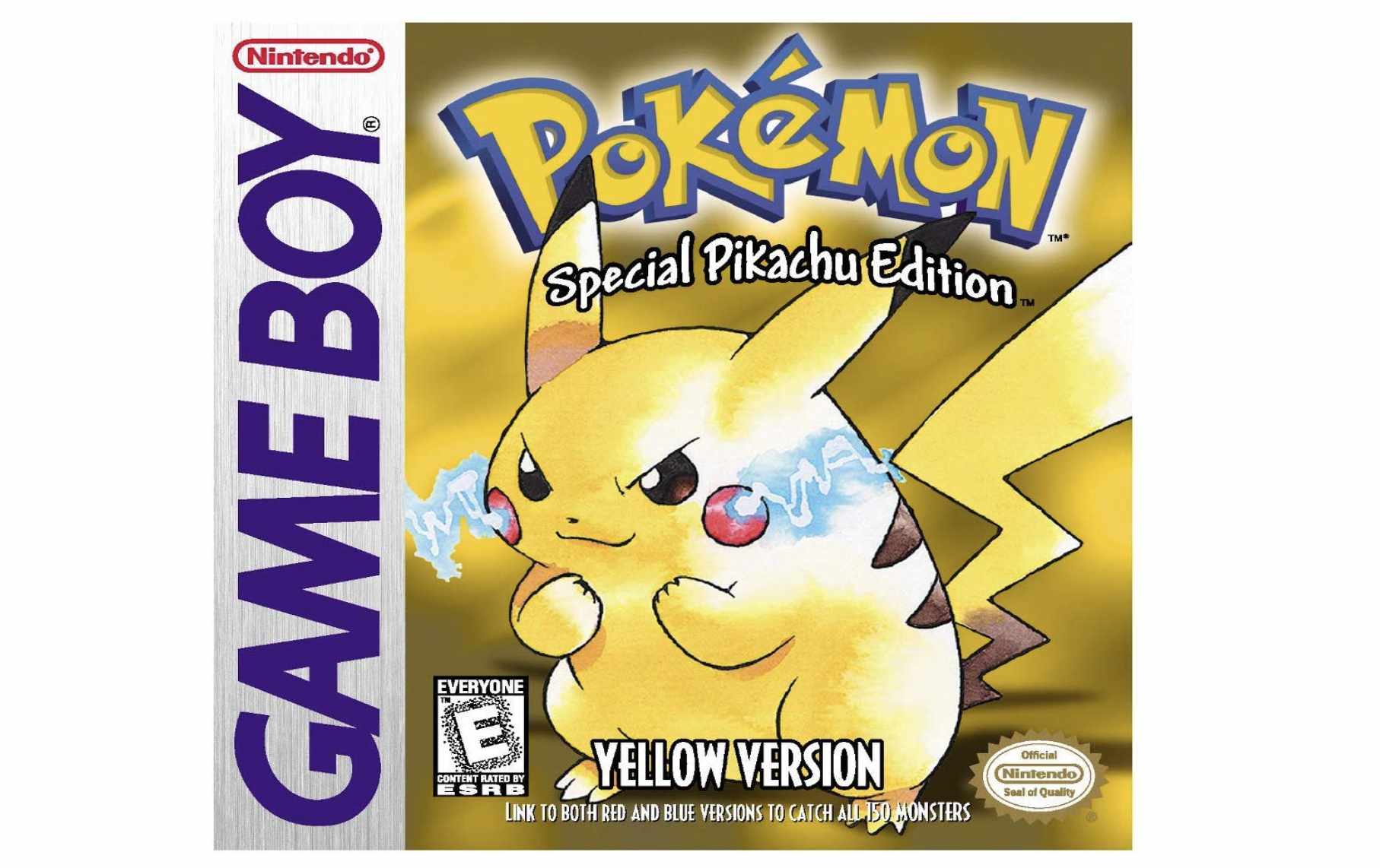 Obal hry Pokemon Yellow pro gameboy s Pikachu