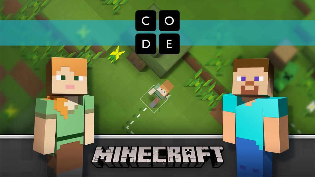 Grafika kódování Minecraft pro Hodinu kódu