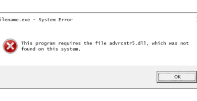 advrcntr5 dll error message 5a8edac58e1b6e00369bfe02