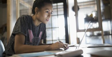 focused young woman working at laptop in office 769719673 5be9ec53c9e77c005106d18b