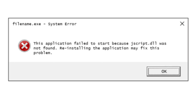 jscript dll error message 5ae75dc943a1030036d18dfc