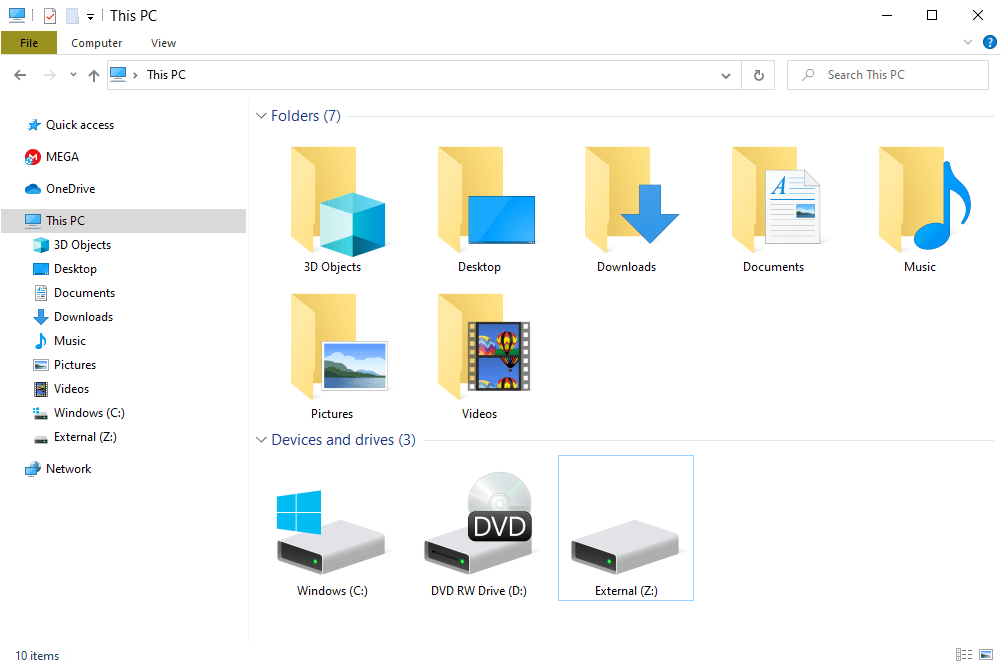Windows 10 Tato obrazovka počítače