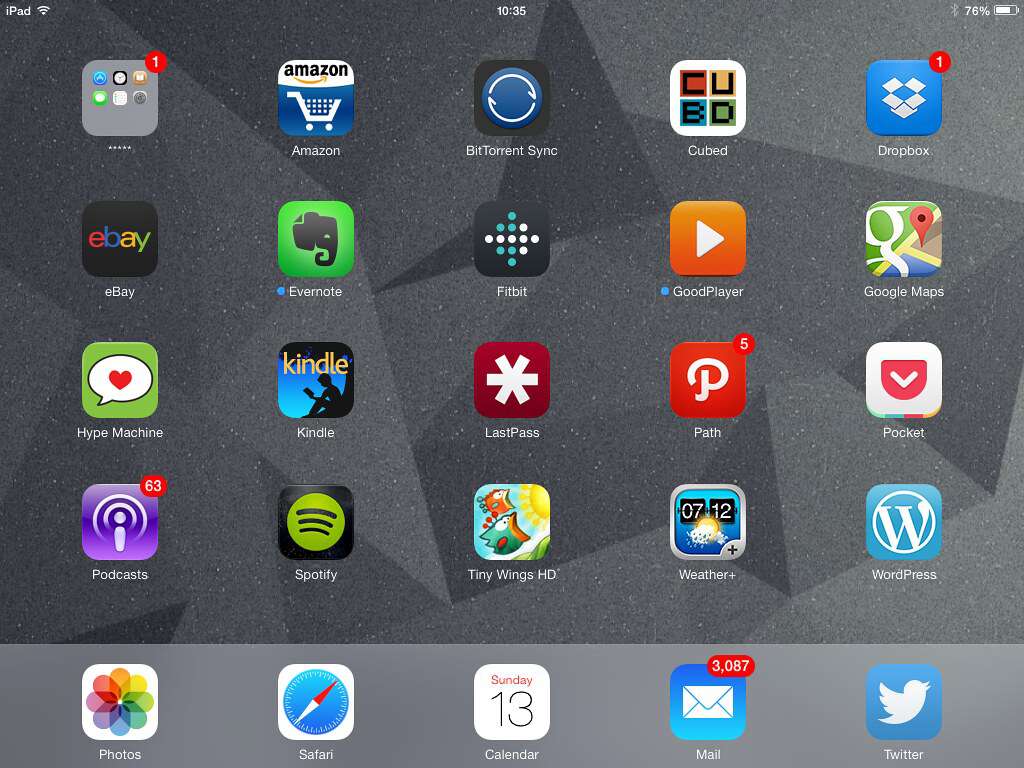 Aplikace na iPadu